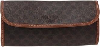 Celine Pre-owned Wallets, female, Brown, Size: ONE SIZE Pre-owned Macadam pochette