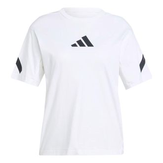 adidas (WMNS) adidas Z.N.E. T-Shirt White Black JE7857