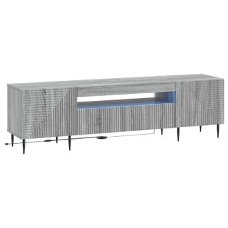 vidaXL Mueble De Tv Led Sonoma Gris Madera De Ingenier&iacute;a Vidaxl