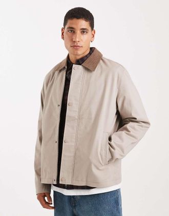 Jack & Jones barn jacket in beige-Neutral