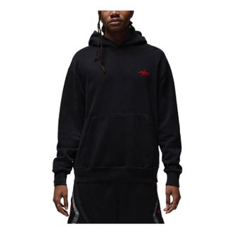Nike Jordan Air Jordan x Awake NY Fleece Hoodie Asia Sizing Black Red FQ5444-010