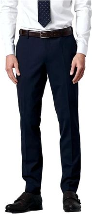 Meyer Oslo Perfect Fit Chino Marine Broek - Heren - Nette broeken - Blauw - W42 L32 - Wol - Broeken