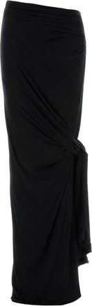 Entire studios Black Stretch Viscose Skirt