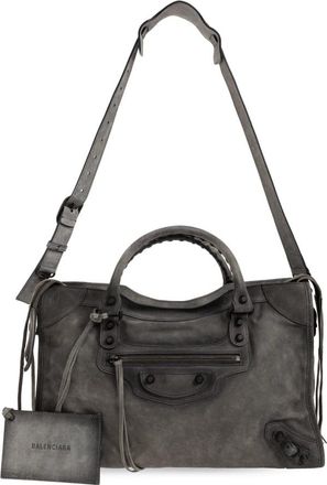 Balenciaga Le City Medium Bag - Dames - Handtassen - Grijs - ONE Size - Leer - Tassen