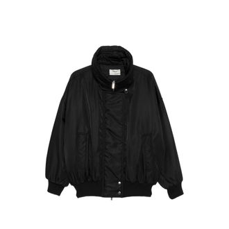 System Quilted Nylon Jacket - Black