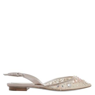 Rene Caovilla Cinderella Slingback Flats, Brand Size 36.5 ( US Size 6.5 )