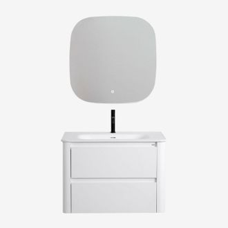 Sklum Sklum - Conjunto De Mueble De Ba&ntilde;o En Madera Con Lavabo Integrado Egerton