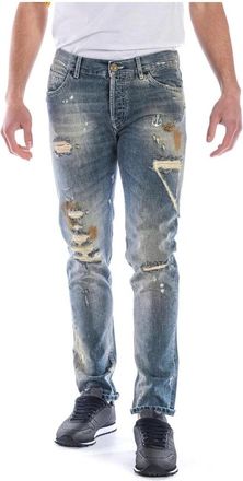 Daniele Alessandrini Jeans - Heren - Slim Fit Jeans - Blauw - W29 - Katoen - Jeans