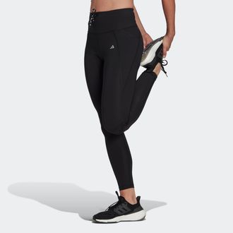 adidas Lauftights ADIDAS PERFORMANCE RUNNING ESSENTIALS 7/8, Damen, Gr. XS, N-Gr, schwarz, Obermaterial: 85% Polyester, 15% Elasthan, clean, 7/8-L&auml;nge, Hosen