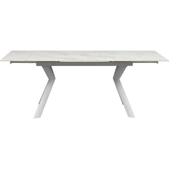 Kare Design Mesa ext. Xenia blanco 140(+30+30)x80cm