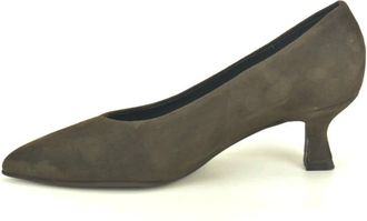 Pedro Miralles Schoenen, Dames, Bruin, 41 EU, Su&egrave;de, Bruine su&egrave;de pump met 4 cm hak