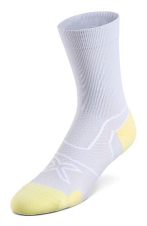 2XU Vectr Cushion Crew Socks in Harbor Mist/lemon Ice at Nordstrom, Size Small