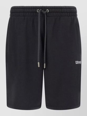 Off-white heraldic arrow motif bermuda shorts