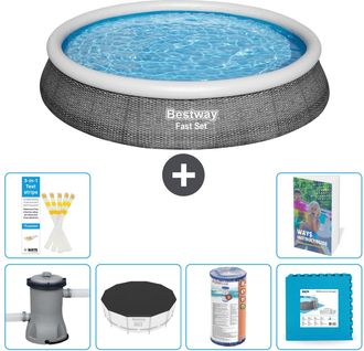 Bestway Piscina Bestway Fast Set Redonda - 396x84 Cm - 7-piezas S254