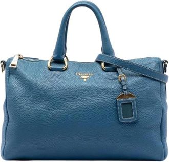 Prada Pre-owned Handbags, female, Blue, Size: ONE SIZE Pre-owned Vintage Handbag