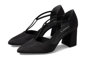 Anne Klein Baylie Womens Sandals Black Fabric : 6.5 M, Leather/Rubber