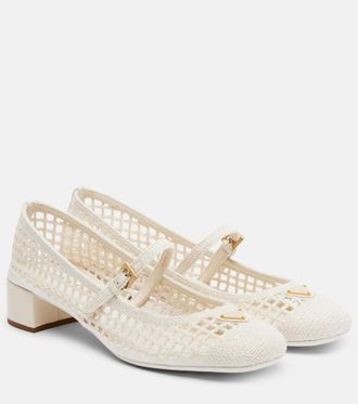 Prada Crochet Mary Jane pumps