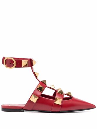Valentino Garavani Roman Stud ballet flats - Red