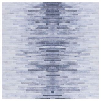 Safavieh Alfombra glamour r&uacute;stico de poli&eacute;ster gris, 183 x 183 cm