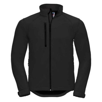 Russell Athletic Russell Effen Soft Shell Jas Heren (Zwart)