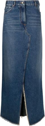 Darkpark Navy Blue Emma Denim Long Skirt