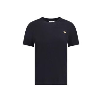 Maison Kitsun&eacute; Zwarte Katoenen T-shirt