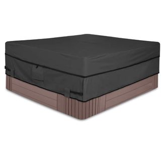 OEM Cubierta Para Spa, 210d, Resistente Al Agua, Para Jard&iacute;n, Jacuzzi, Protecci&oacute;n Uv Y Resistente Al Viento, Para Exteriores, Impermeable, Color Negro (20