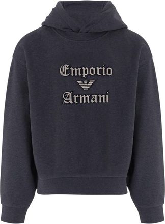Emporio Armani Dark Grey Logo Hoodie