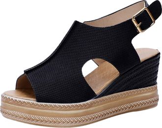 Generic Womens Slide Wedge Sandal Comfortable Platform Walking Sandals With Memory Foam Open Toe Lightweight Breathable For Summer Travel Casual Beach Outdoor