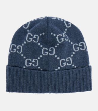 Gucci GG jacquard cashmere beanie
