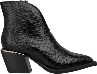 Alma En Pena Bootie met opening aan de voorkant - Dames - Cowboylaarzen - Zwart - 39 EU - Schoenen