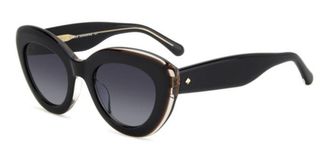 Kate Spade New York Capri/G/S Asian Fit 3H2/9O Womens Sunglasses Black Size 50