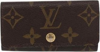Louis Vuitton Pre-owned Accessories, female, Brown, Size: ONE SIZE Pre-owned Canvas Key-holder