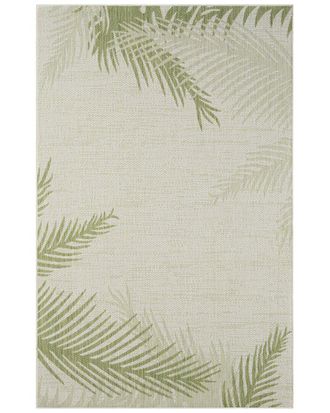 LR Home Lr Home Coastal Floral Indoor/Outdoor Performance Area Rug