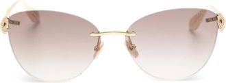 Bulgari Occhiali da sole cat-eye - Oro