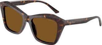 Jimmy Choo London JC5076 Polarized 500283 Womens Sunglasses Tortoiseshell Size 54