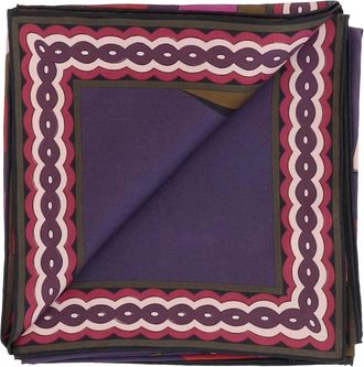 Pucci Foulard in seta con stampa grafica - Viola