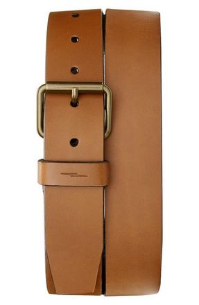Shinola Rambler Leather Belt in Tan at Nordstrom, Size 32