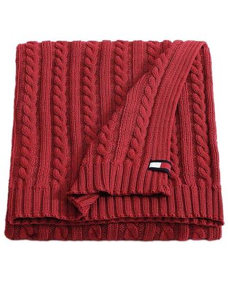 Tommy Hilfiger Cable Knit Solid Throw