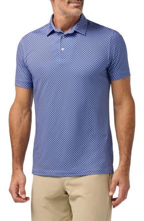 Mizzen+Main Versa Trim Fit Performance Golf Polo in Cobalt Enlarged Diamond at Nordstrom, Size Medium