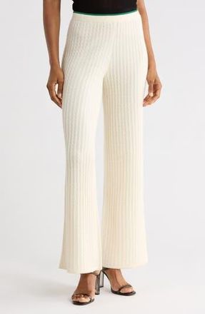 Frame Denim The Cable Cashmere & Silk Sweatpants in Kelly Green Multi at Nordstrom Rack, Size X-Small