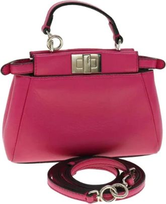 Fendi Pre-owned Handbags, female, Pink, Size: ONE SIZE Pre-owned Handbag