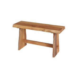 Rendez-Vous D&eacute;co Banco de 2 plazas de madera de teca reciclada de 90 cm