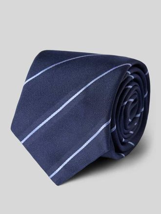 Gierremilano Seidenkrawatte aus reiner Seide mit Logo-Patch (7,5cm) in Marine, Gr&ouml;&szlig;e 1