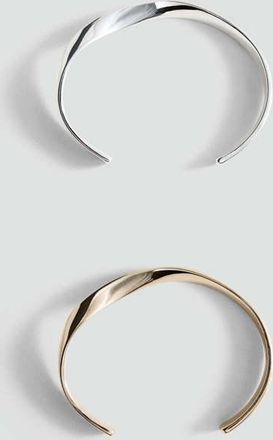 Mango Bracciale sottile rigido oro - Donna - Taglia unica - MANGO