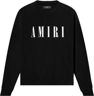 Amiri Kern Logo Crewneck Zwart - Heren - Sweatshirts - Zwart - 2XL - Katoen - Hoodies & sweatvesten