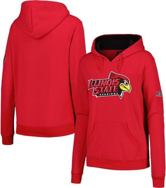 Stadium Athletic Womens Stadium Athletic Red Illinois State Redbirds Big Logo Pullover Hoodie at Nordstrom, Size Xx-Large