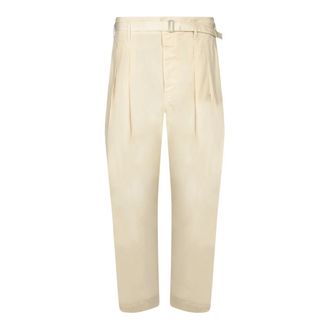 Christophe Lemaire Heren, Broeken, Beige, Maat: M Katoen