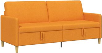 vidaXL Sof&aacute; Con Almacenamiento Amarillo Oscuro 192 X 78 X 87 Cm Vidaxl