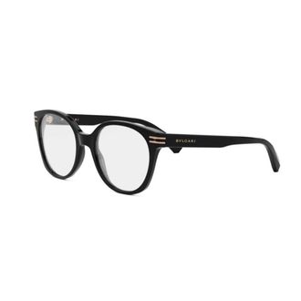 Bulgari Glasses, unisex, Black, Size: 52 MM B.zero1 Round Eyeglasses